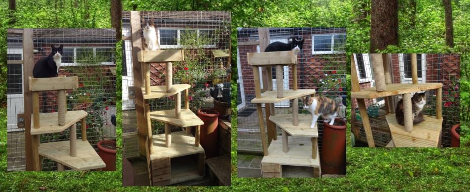 Outdoor clearance cat tower